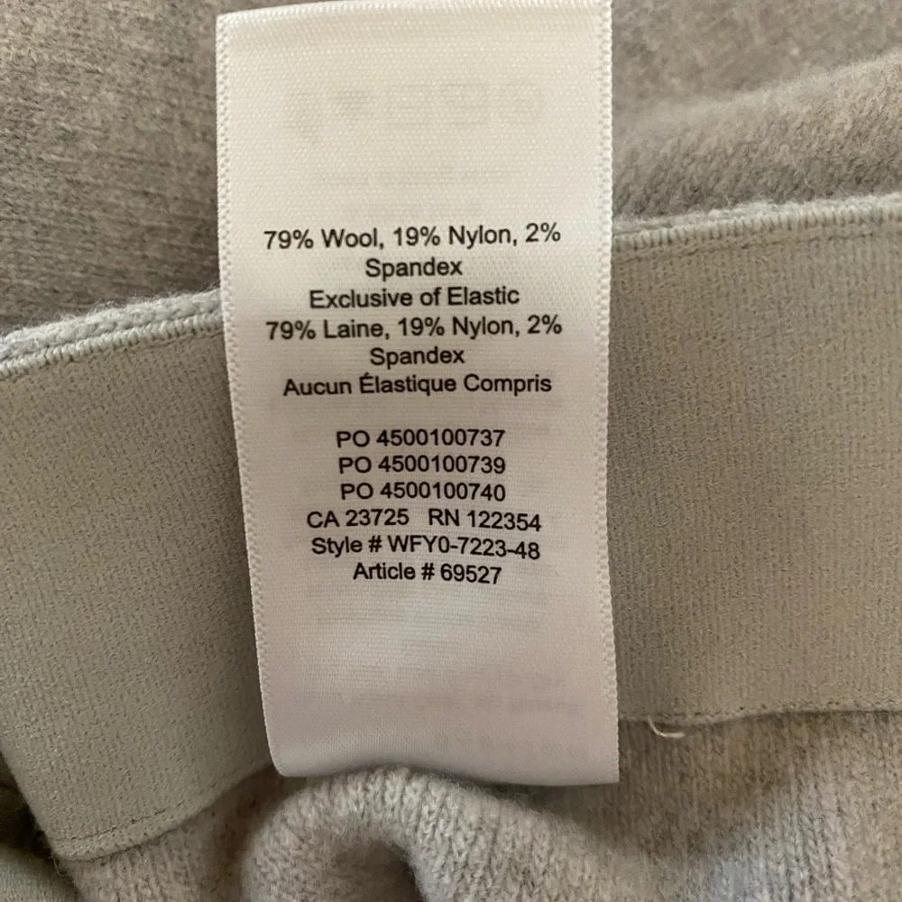 Aritzia Babaton “Johan” Wool Pencil Skirt Light Grey Rear Vent Size XS - Picture 9 of 9